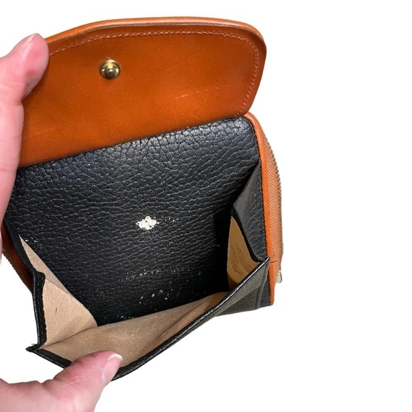 Vintage Dooney & Bourke *Black* Mini Square Zip-Along Crossbody Wallet 18173B - Picture 5 of 14